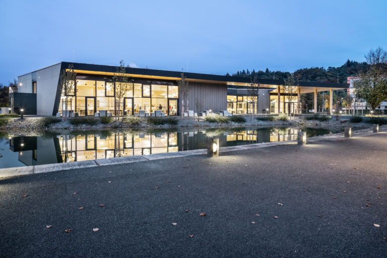 Student Canteen bilding at the University of Applied Sciences in Landshut Bavaria